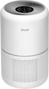 Compact air cleaner suitable for using at night in a bedroom
